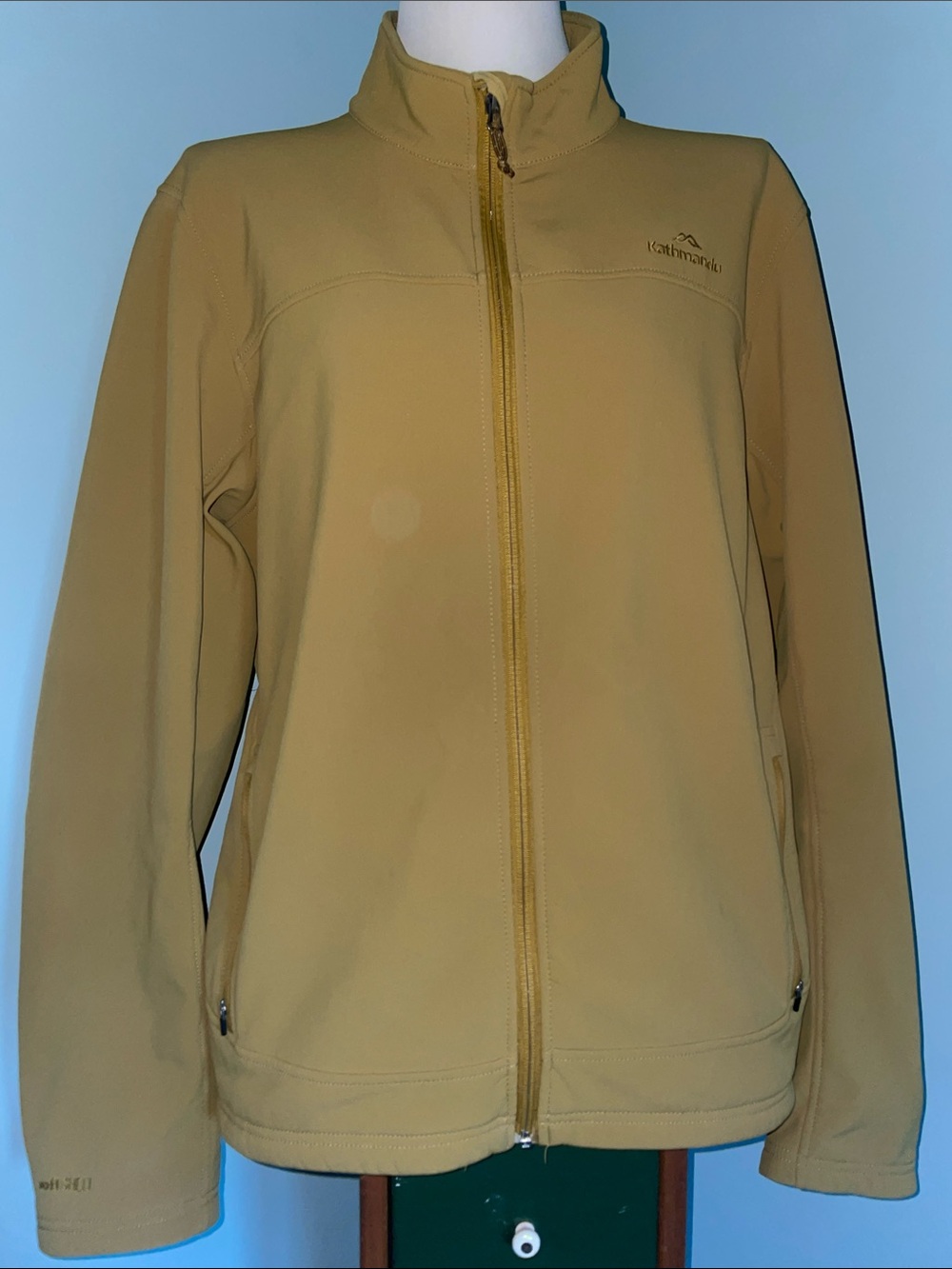 Kathmandu Mustard Softshell Full-Zip Jacket. Size 2XL